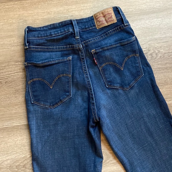 Original Levi’s 721 high rise skinny dark blue size 27 - Picture 1 of 6
